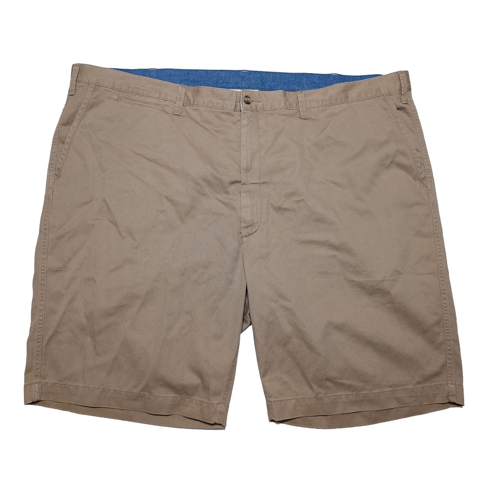 POLO RALPH LAUREN Chino Shorts Mens 52 Big Beige Cotton 10" Inseam Pony